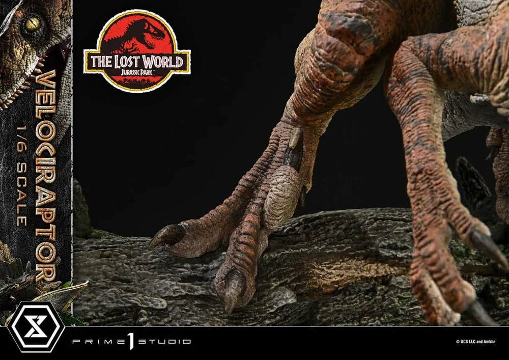 Jurassic Park II beeld – Tiger Stripe Velociraptor 1/6 41 cm 13