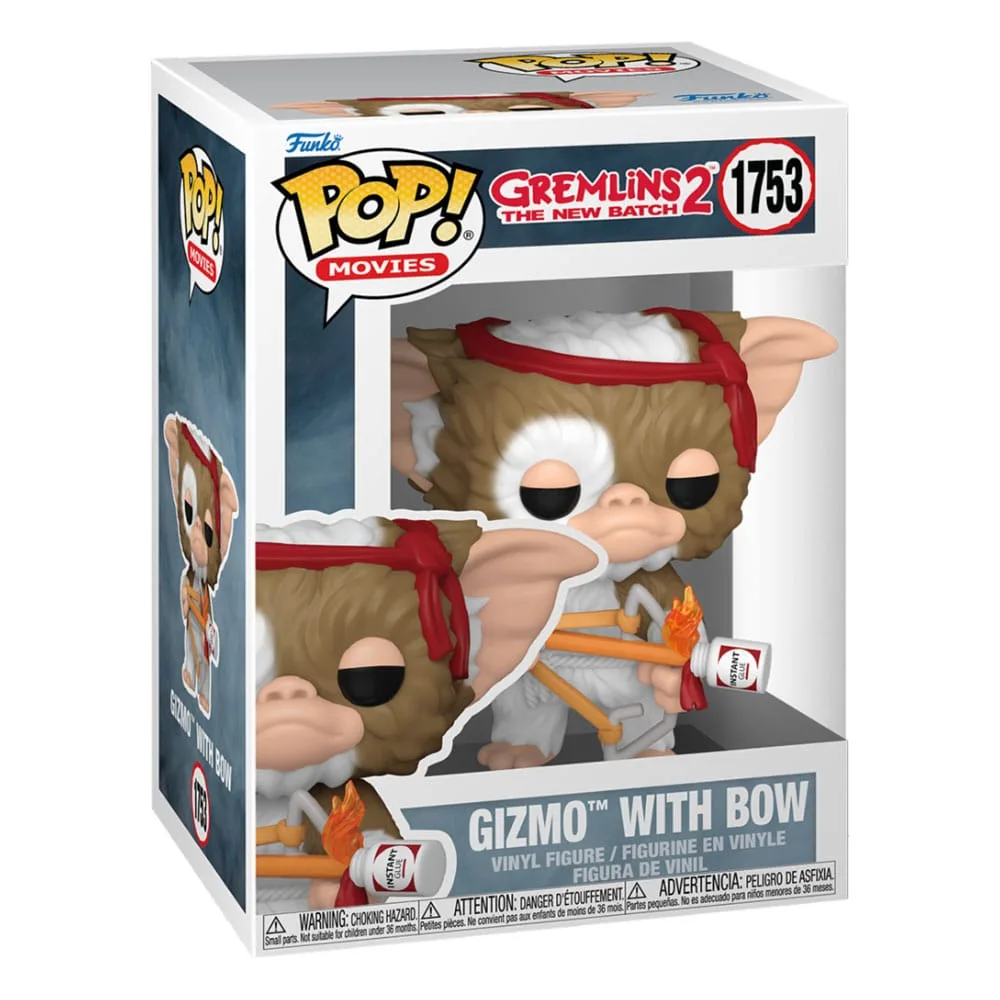 Gremlins Vinyl Figure – Funko Pop Gizmo with Bow 9 cm 2