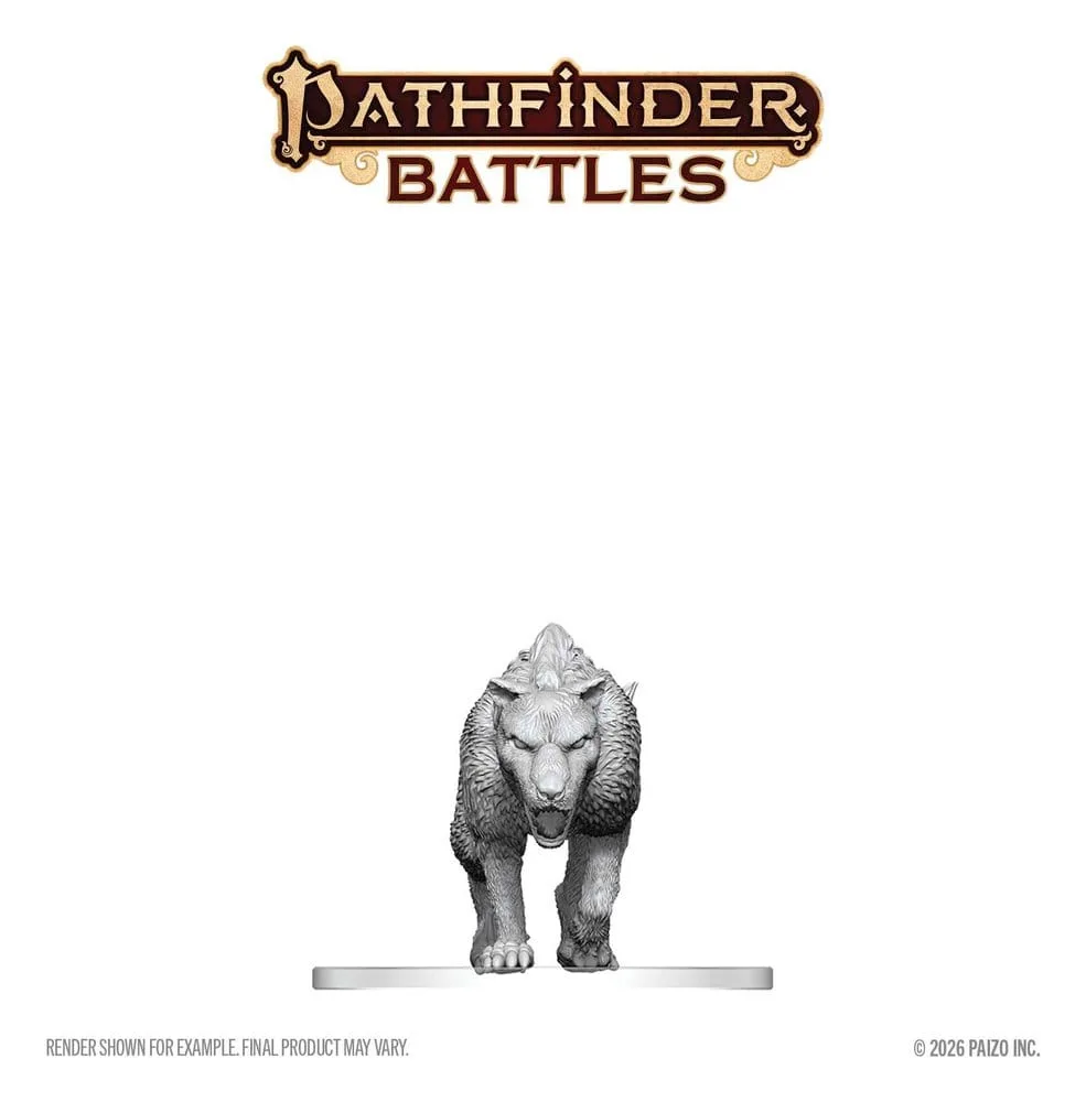 Pathfinder Battles Miniature – Deep Cuts Hyaenodon 13 cm 3
