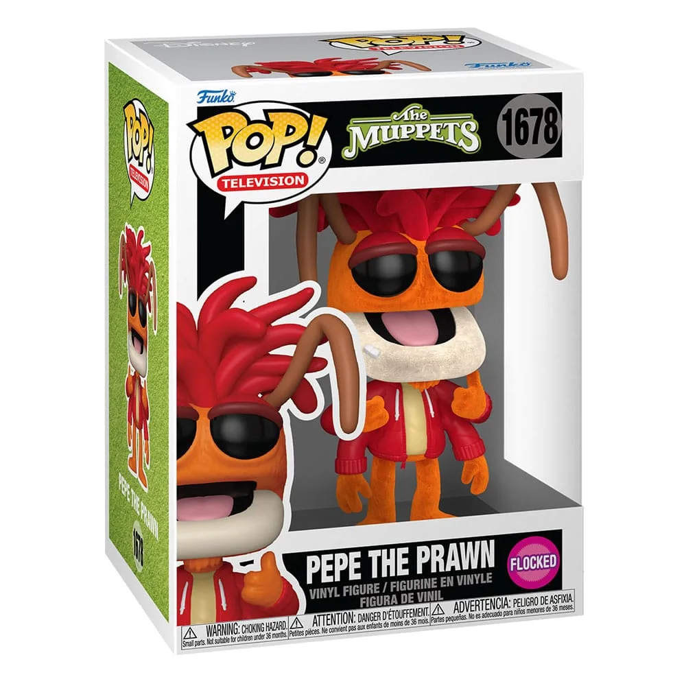 The Muppets Pop Vinyl Figure – Pepe the Prawn Flocked 9 cm 2
