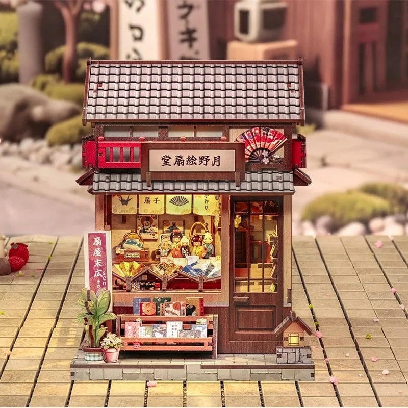 Miniatuurhuisje Bouwpakket – Tsukino Eogi-dou 19 x 14 cm 2