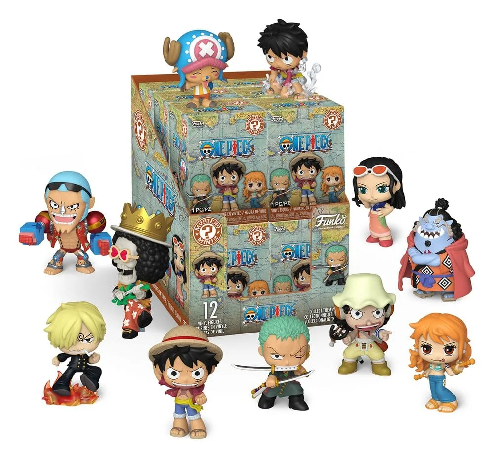 One Piece Mini Figures – Blind Box Display of 12 5 cm