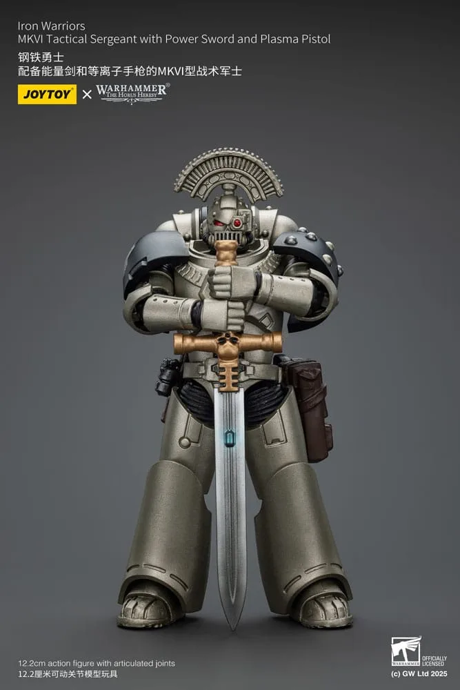 Warhammer Action Figure – Iron Warriors MKVI Tactical Sergeant 1/18 2