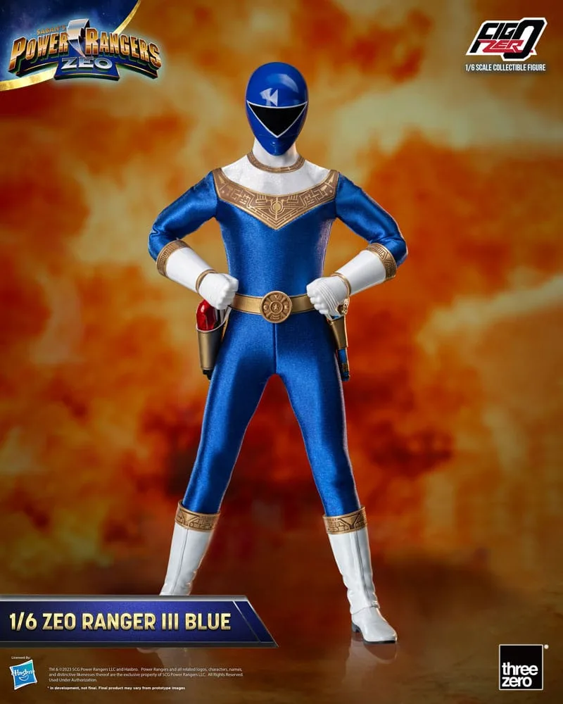 Power Rangers Zeo Action Figure – FigZero Blue III 1/6 30.7 cm