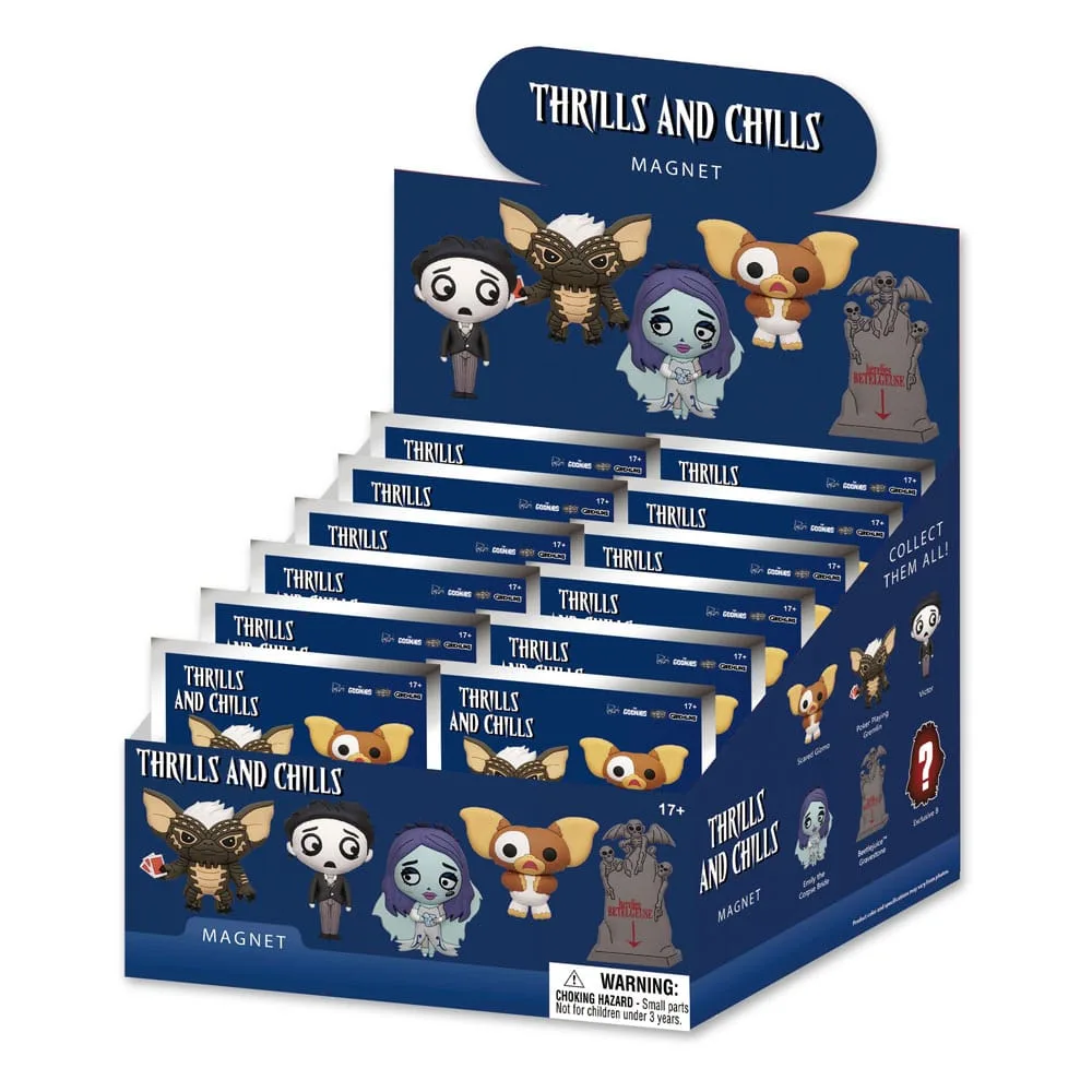 Thrills and Chills 3D Magnet Display – Series 1 12 Blind Bags 3