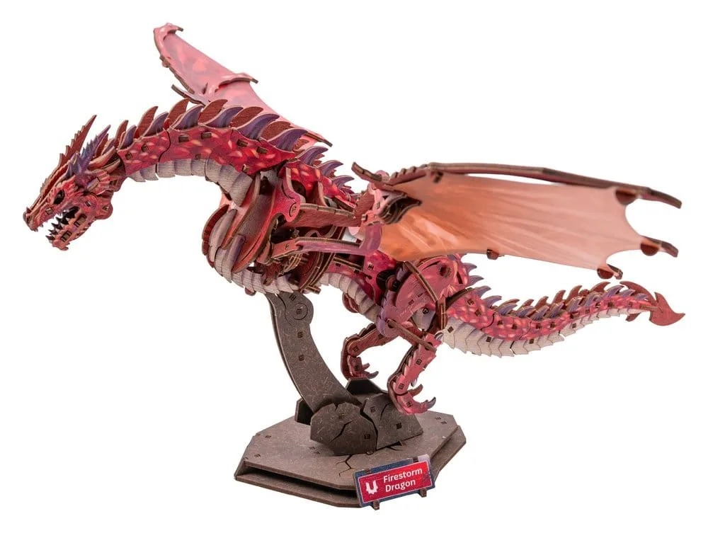 Ugears 3D Wooden Model Kit – Firestorm Dragon 43 cm