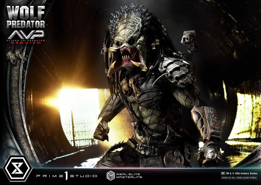 Alien vs. Predator Statue – Requiem Wolf Predator Deluxe 95 cm 12