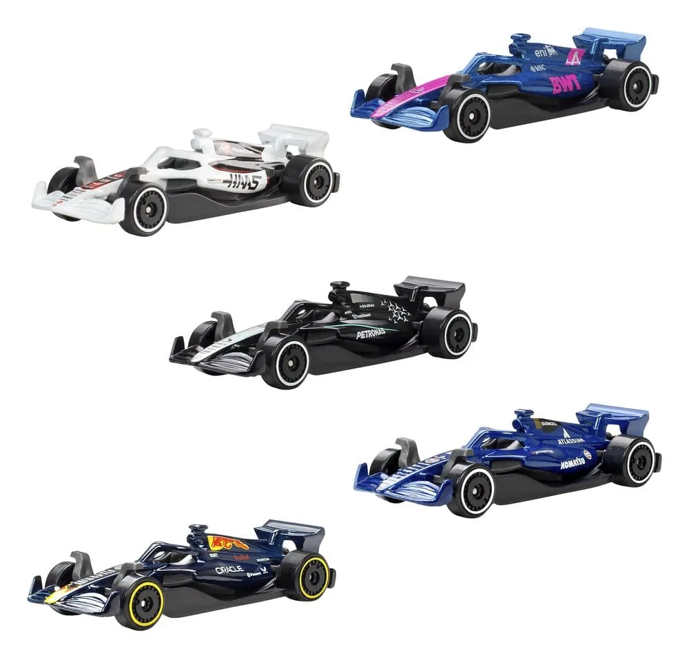 Formula 1 Die-Cast Vehicles – Hot Wheels 2025 5-Pack 1:64