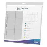 Ultimate Guard Binder Pages – 24-Pocket QuadRow Transparent 10-Pack 1
