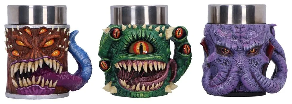 Dungeons & Dragons Mini Tankards – 3 Monster Designs 8.5 cm