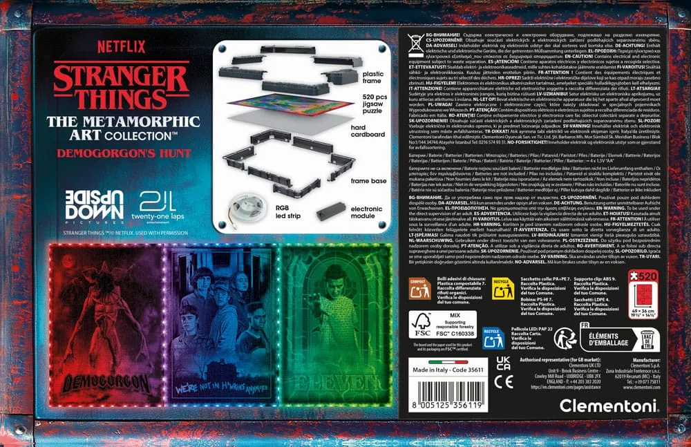Stranger Things Jigsaw Puzzle – LED Demogorgon 520 Pieces 3