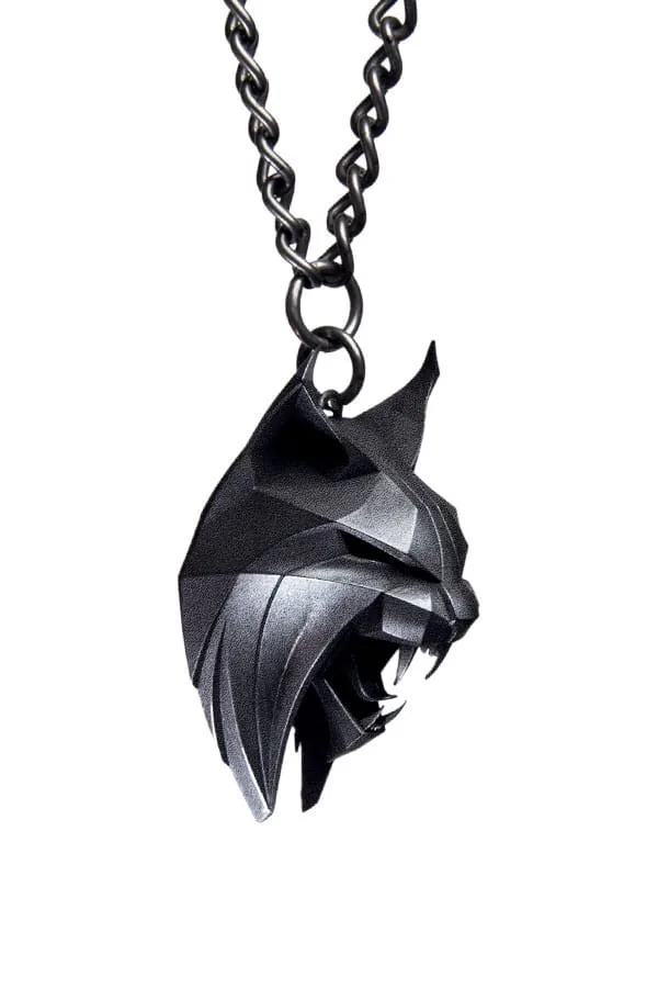 The Witcher medaillon – Lynx met ketting 75 cm 3