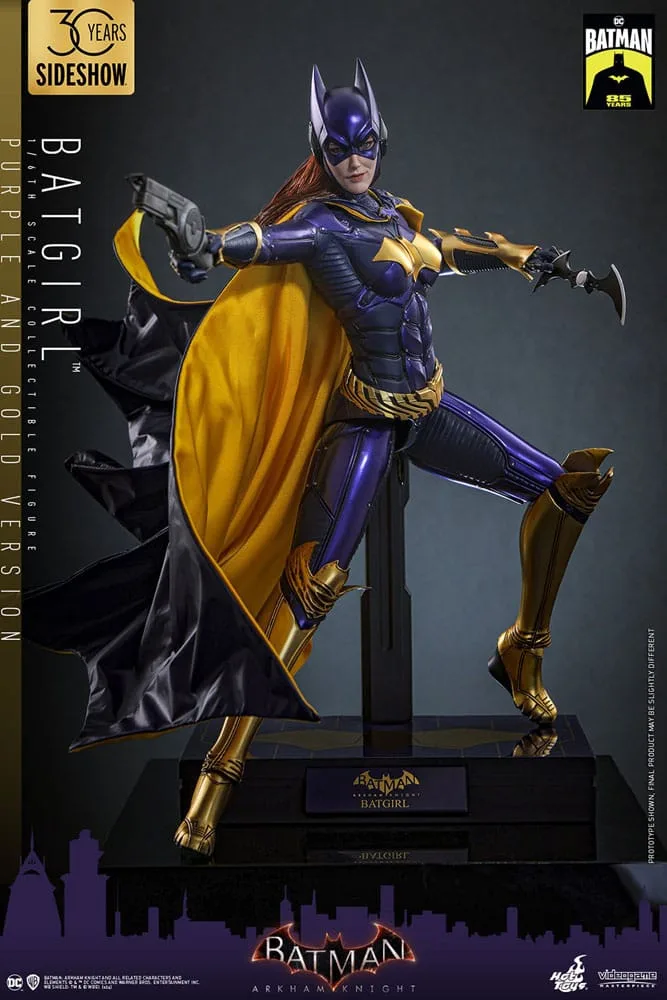 Batman Arkham Knight Action Figure – Batgirl Purple and Gold 30 cm 7