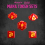Magic the Gathering Dice and Token Pack – Red Mana 4