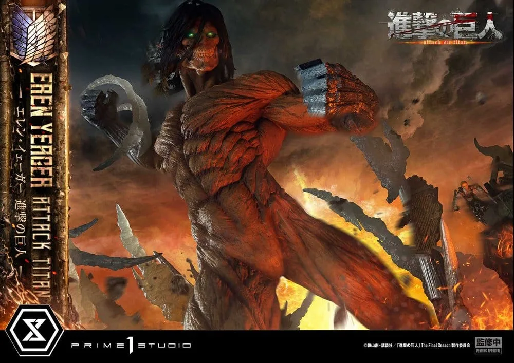 Attack on Titan Statue – Eren Yeager Attack Titan 81 cm 4