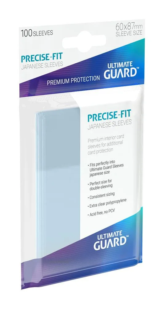 Ultimate Guard Inner Sleeves – Precise-Fit Japanese Size 100 Pack 2
