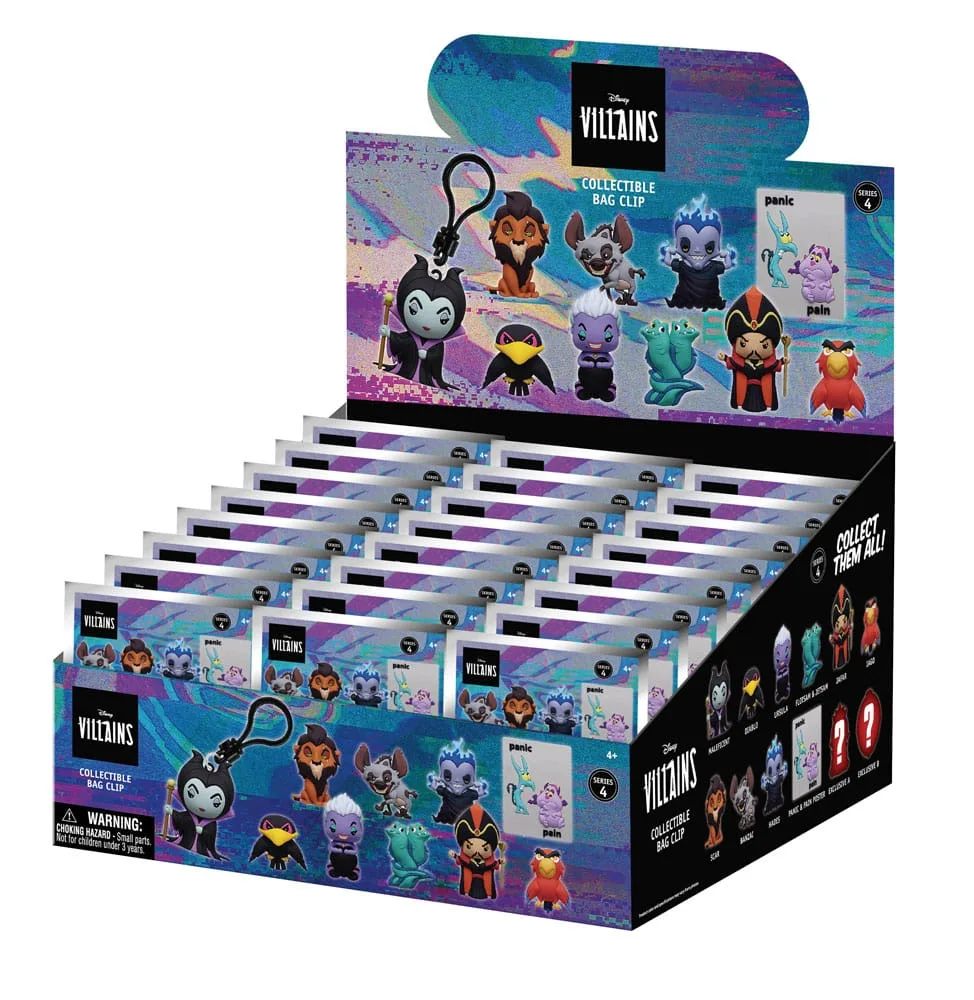 Disney Villains Foam Bag Clips – Series 4 Display of 24 3