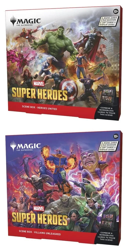Magic the Gathering Scene Box Display – Marvel Super Heroes English