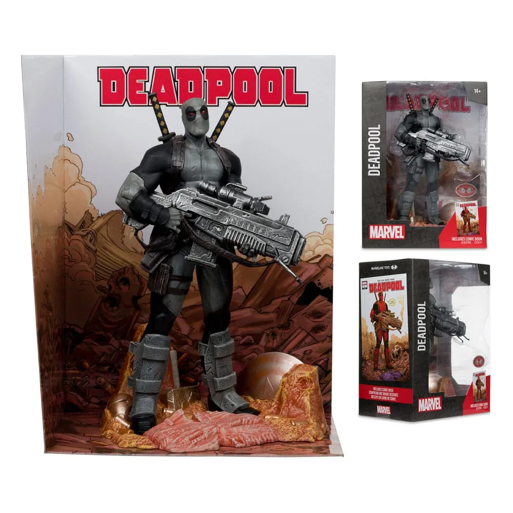 Marvel PVC Statue – Deadpool Grey Suit Chase 1/6 Scale 27 cm 5