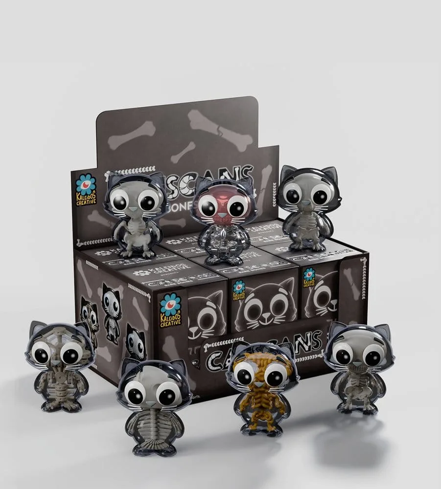 Cat Scans Mini Figures – S2 Bare Bones Display of 6 6 cm 10