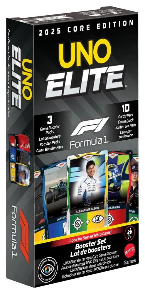 Formula 1 Card Game Expansion – UNO Elite F1 Booster Set 4