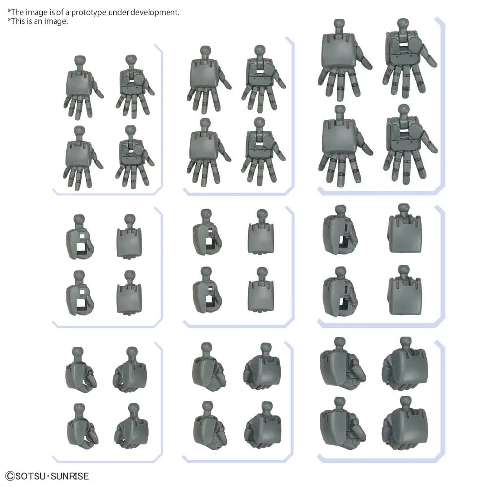 Gundam Model Kit Accessory Set – Gunpla 04 Build Hands Round