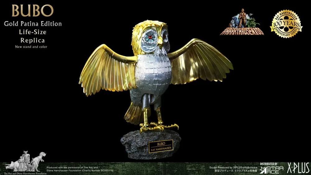 Clash of the Titans Statue – Bubo Gold Patina Deluxe 6