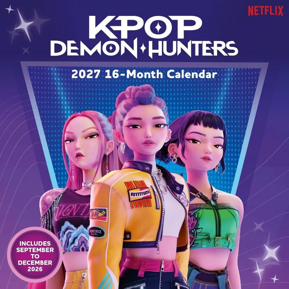 KPop Demon Hunters Wall Calendar – 2027 Square 30 x 30 cm
