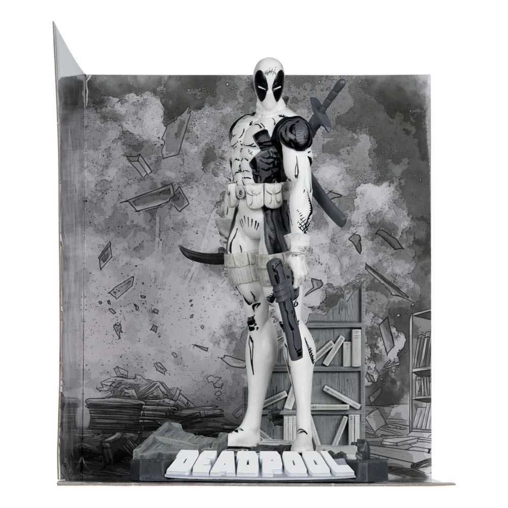 Marvel PVC Statue – Deadpool Line Art Gold Label 17 cm 2