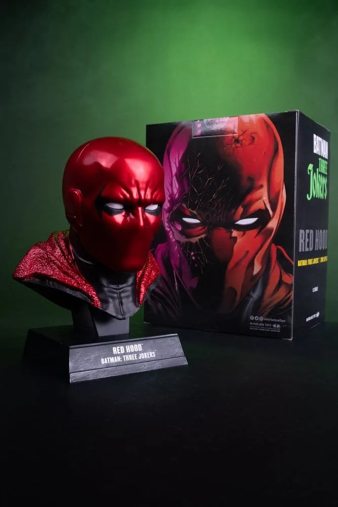 Batman Three Jokers Mask Replica – Red Hood 1:3 Scale 18 cm 13