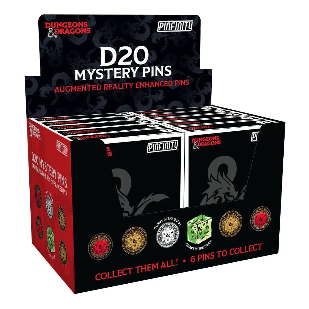 Dungeons & Dragons Pins – Mystery D20 Blind Box Assortment 10-Pack