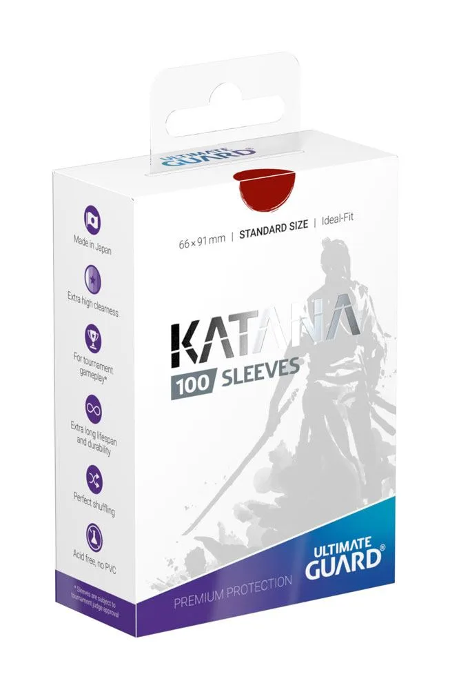 Ultimate Guard Card Sleeves – Red Katana 100 Pack 66 x 91 mm