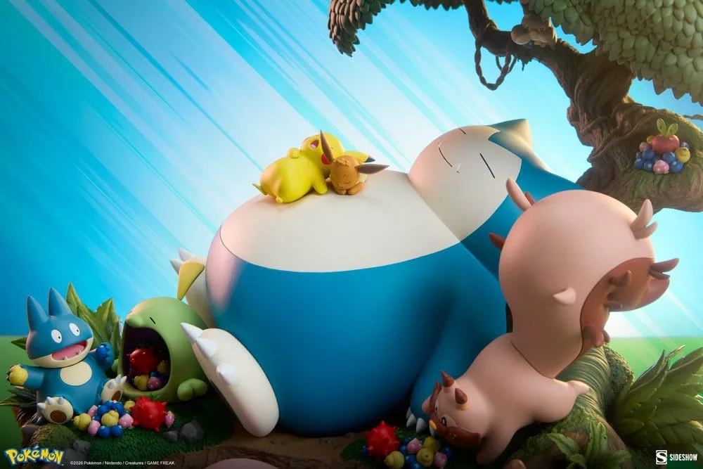 Pokémon Diorama – Snorlax Picnic Scene 33 cm 3
