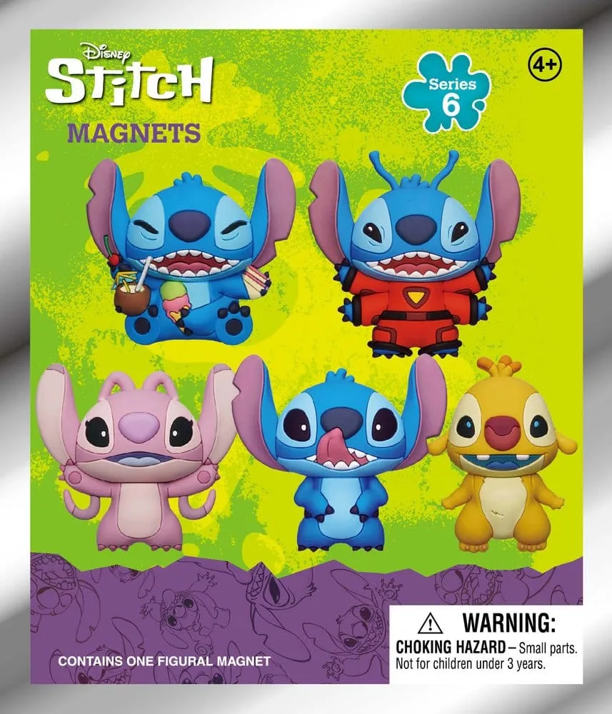 Lilo & Stitch 3D Magnets – Series 6 Display of 12 Blind Packs 3