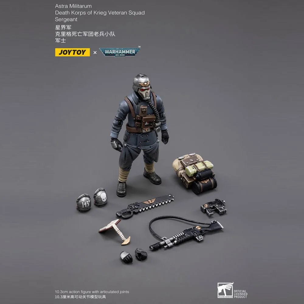 Warhammer 40k Action Figure – Krieg Veteran Squad Sergeant 10.3 cm 8