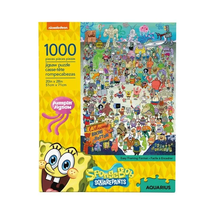 SpongeBob Jigsaw Puzzle – Cast 1000 Pieces 71 x 51 cm
