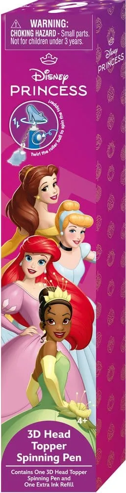 Disney Princess Spinning Pen Display – 16 3D Head Toppers 2
