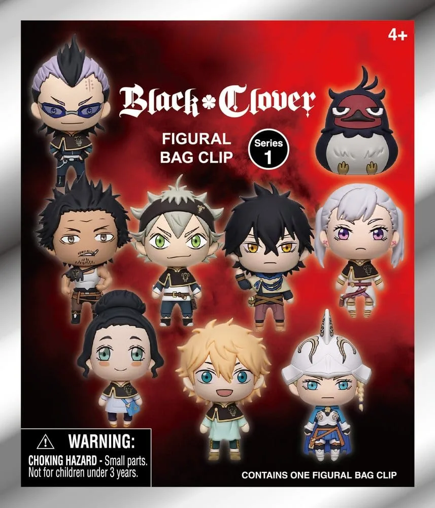 Black Clover Bag Clips – Series 1 Blind Bag Display 24-Pack 3