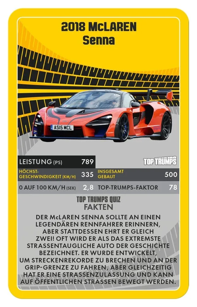 Super Cars Card Game – Top Trumps German Edition 2