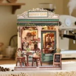 CuteBee Miniature House Model Kit – Sunny Cafe 20 x 16 cm 19