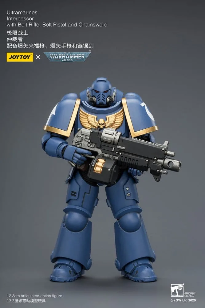 Warhammer 40,000 Action Figure – Ultramarines Intercessor 12.3 cm 10
