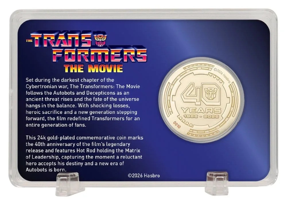 Transformers Coin – The Movie 40th Anniversary 24K Gold Plated 3