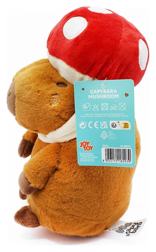 Capybara knuffel – Paddenstoel 23 cm 3