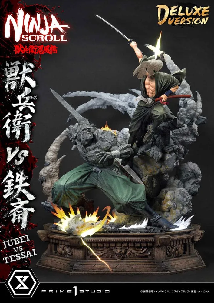 Ninja Scroll Statue – Jubei vs Tessai Deluxe Bonus 101 cm