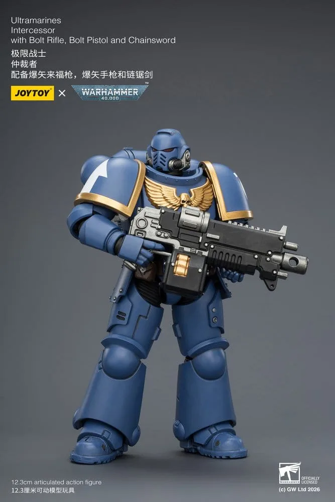 Warhammer 40,000 Action Figure – Ultramarines Intercessor 12.3 cm 11