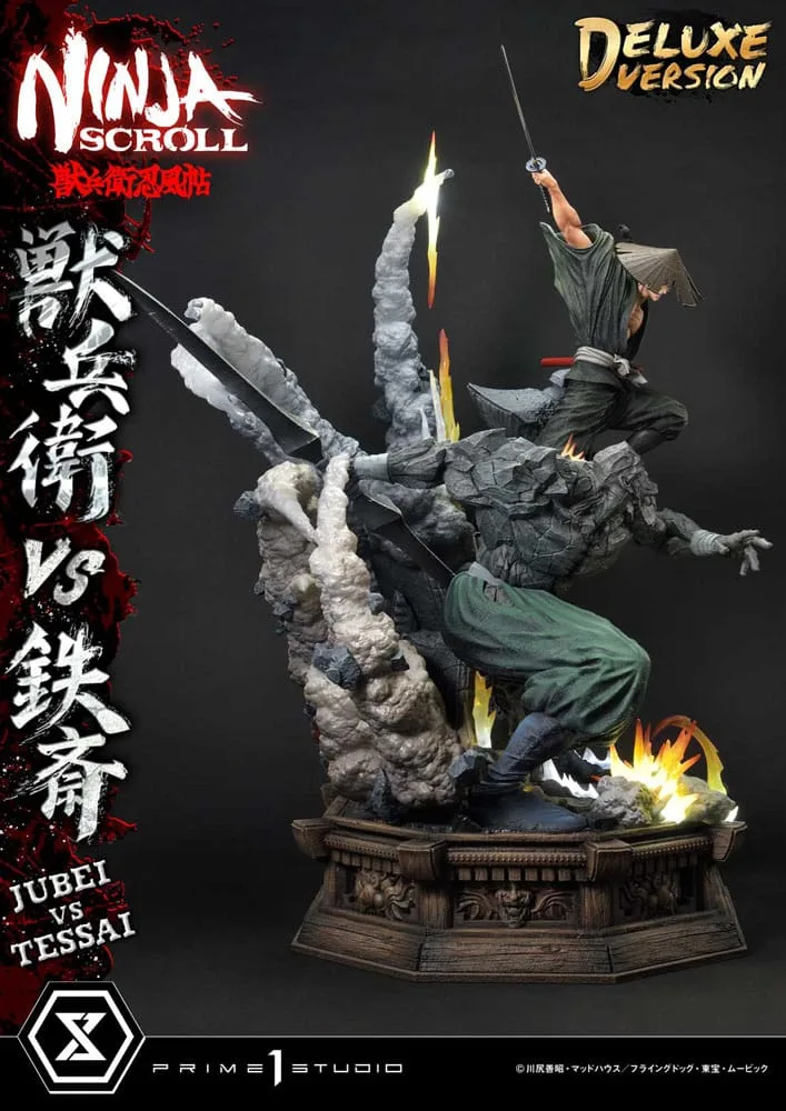 Ninja Scroll Statue – Jubei vs Tessai Deluxe 101 cm 6