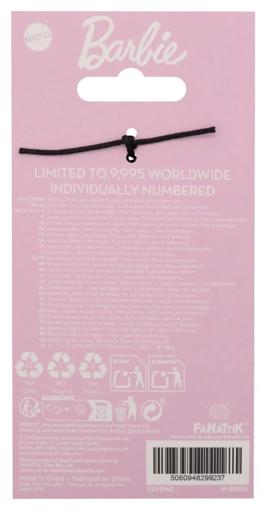 Barbie Keyring – Limited Edition License Plate 60 x 33 mm 3