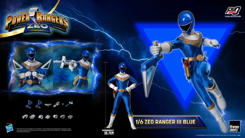 Power Rangers Zeo Action Figure – FigZero Blue III 1/6 30.7 cm 9