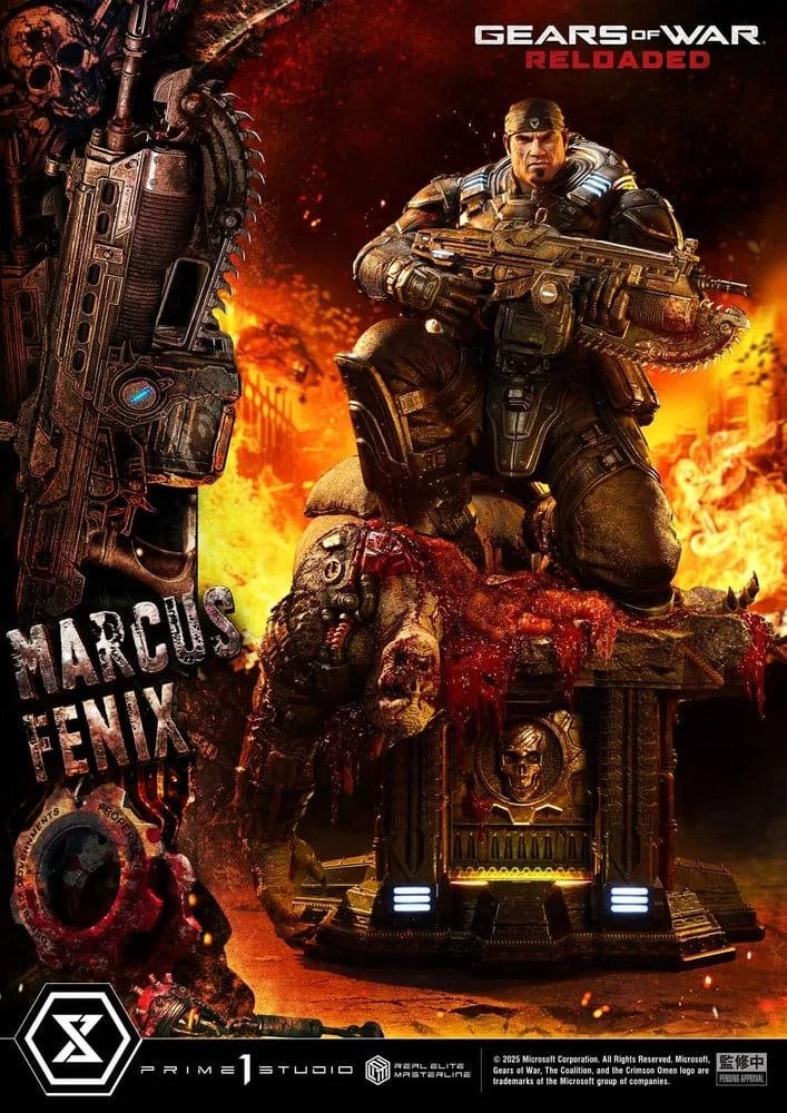 Gears of War Statue – Marcus Fenix Ultimate 97 cm 3