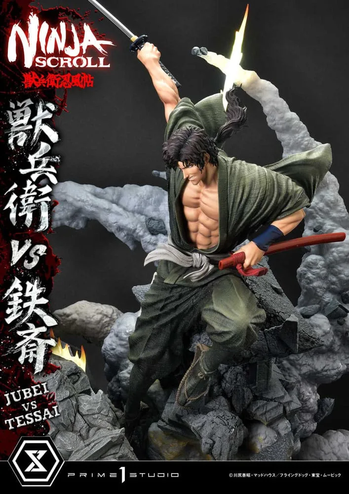 Ninja Scroll Statue – Jubei Versus Tessai 1/4 Scale 101 cm 20